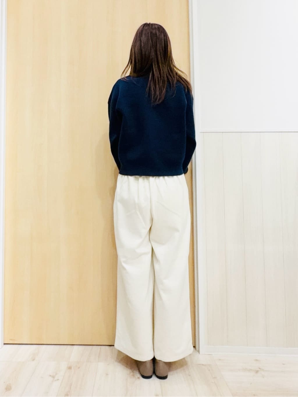 Naさんの「SHOO･LA･RUE｜【洗濯機可/S-LL】1枚でも羽織りでも 華やか上品カーデ」を使ったコーディネート
