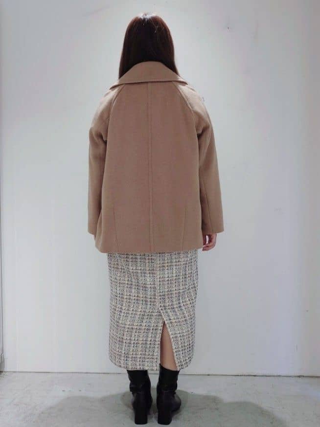 NONさんの「OPAQUE.CLIP｜カシミヤブレンドウールミドルピーコート」を使ったコーディネート