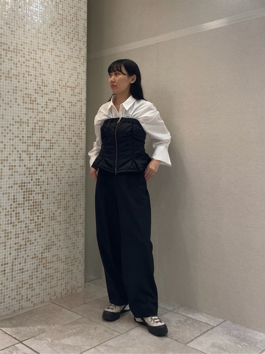 rinaさんの「INDIVI｜【MILLELA FIRENZE】ソフトレザーショルダーバッグ」を使ったコーディネート