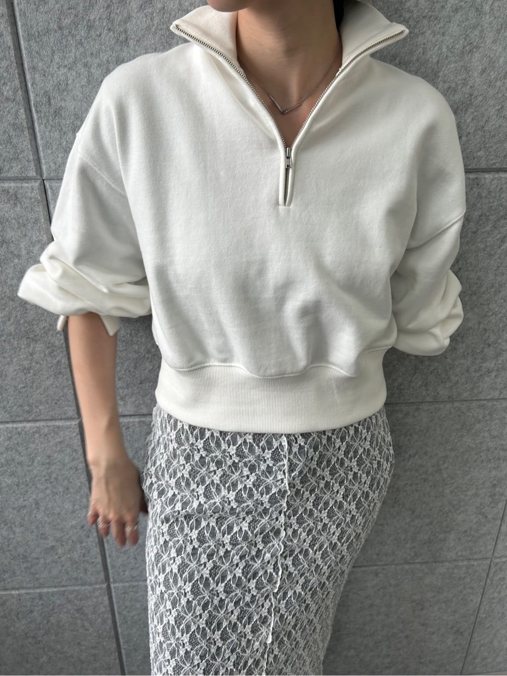 honoka Aさんの「CODE A｜puff zip sweat」を使ったコーディネート