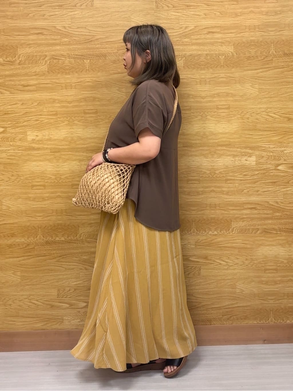 ぁむさんの「SHOO･LA･RUE｜【洗える/プチプラ】大人の抜け感をプラスする バンドカラーシャツ」を使ったコーディネート