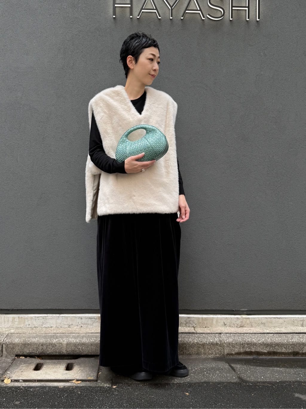 Kさんの「HIROKO HAYASHI｜GIRASOLE PIPERITA（ジラソーレ ピペリータ）クロワッサンバッグ」を使ったコーディネート