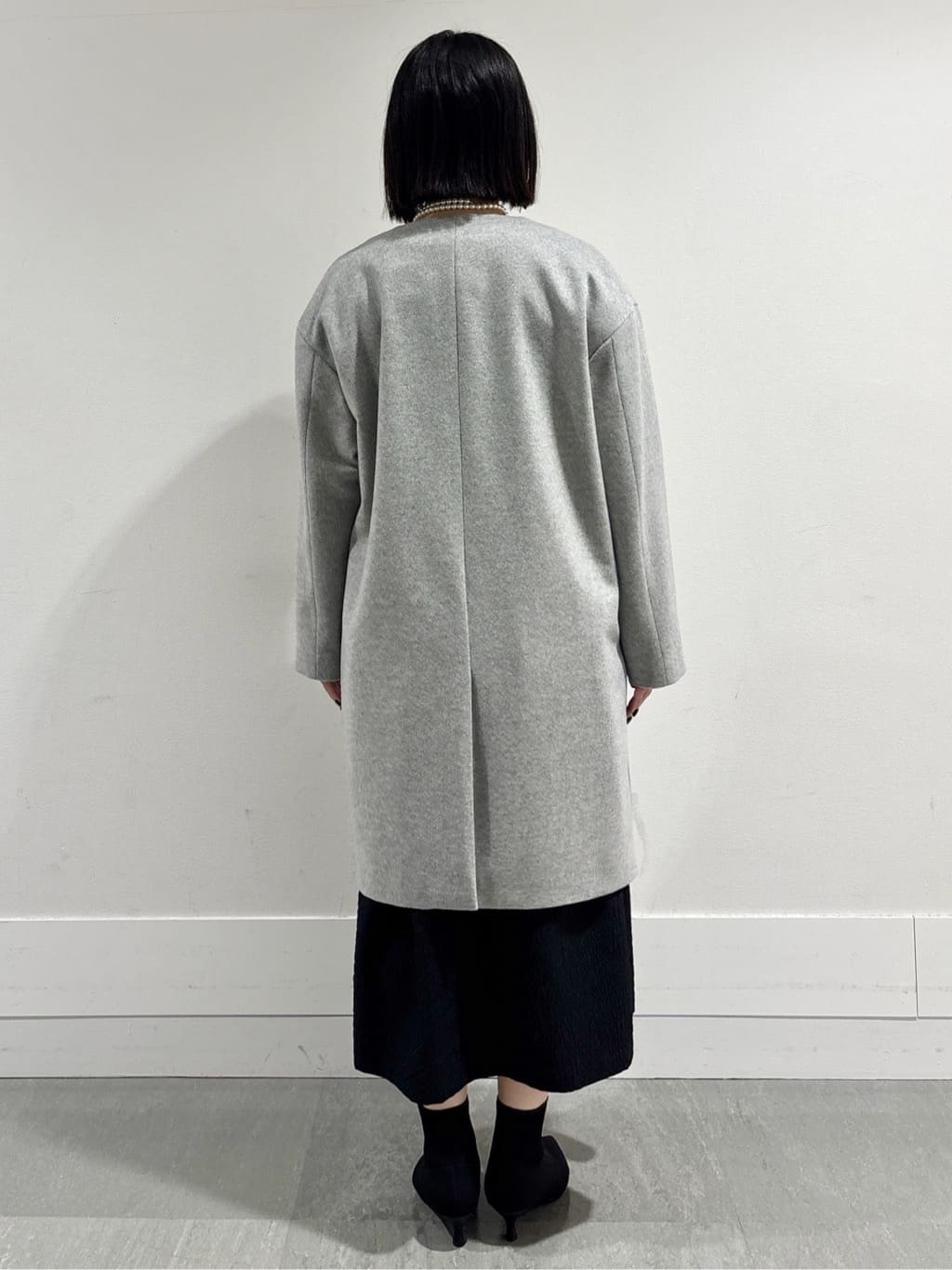 モエカさんの「UNTITLED｜【大人フェミニン/トレンド】ニット&times;ジャカード ドッキングワンピース」を使ったコーディネート