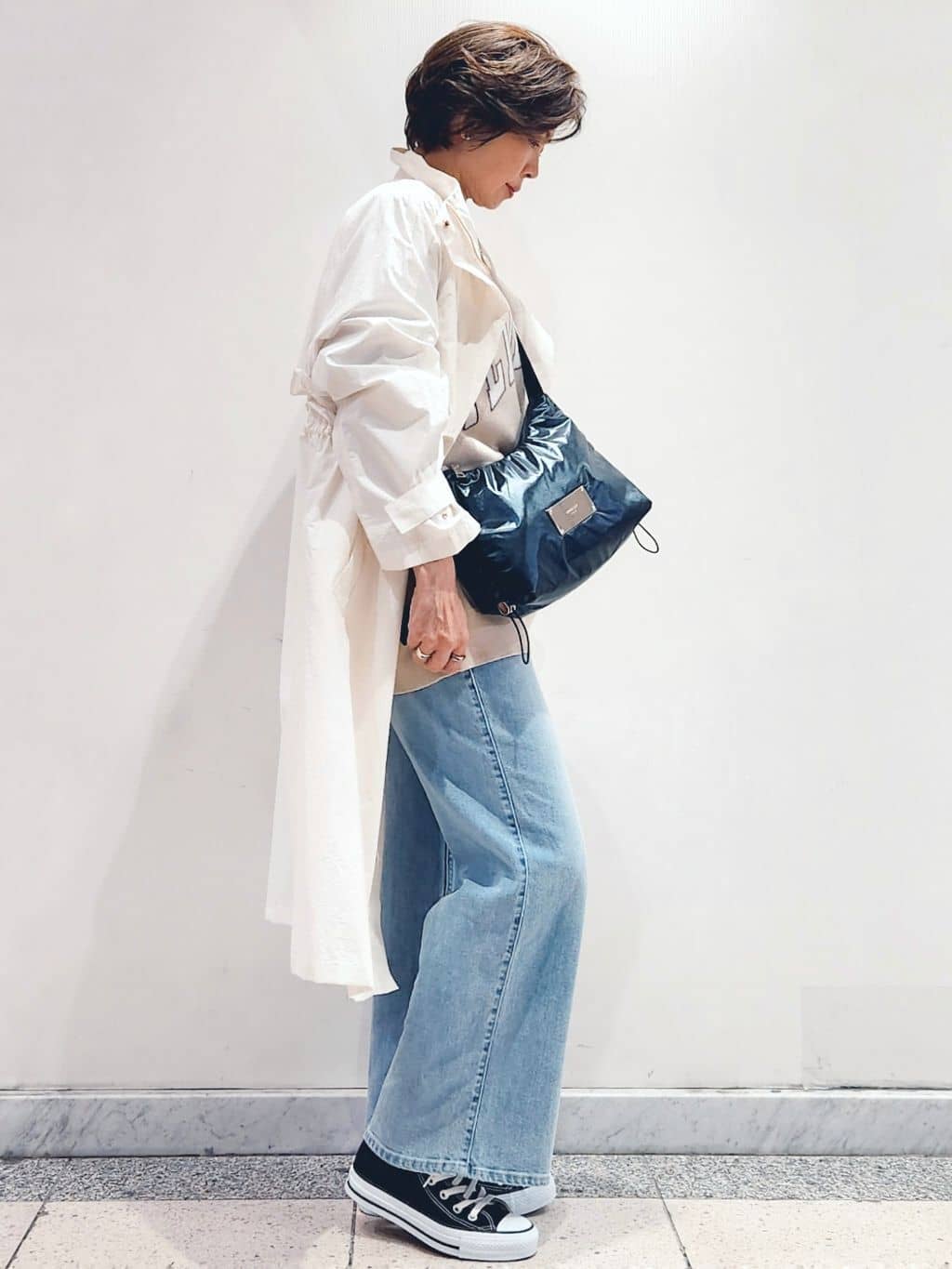 milkyさんの「OPAQUE.CLIP｜CONVERSE キャンバス オールスター HI」を使ったコーディネート