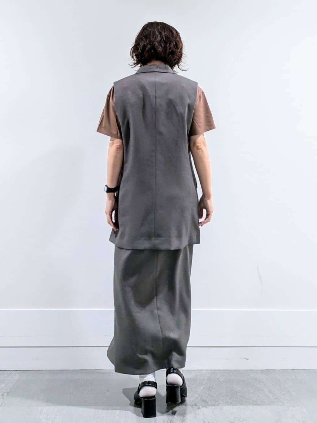 ミズタさんの「UNTITLED｜【セットアップ可/洗える】スラブテーラードカラージレ」を使ったコーディネート