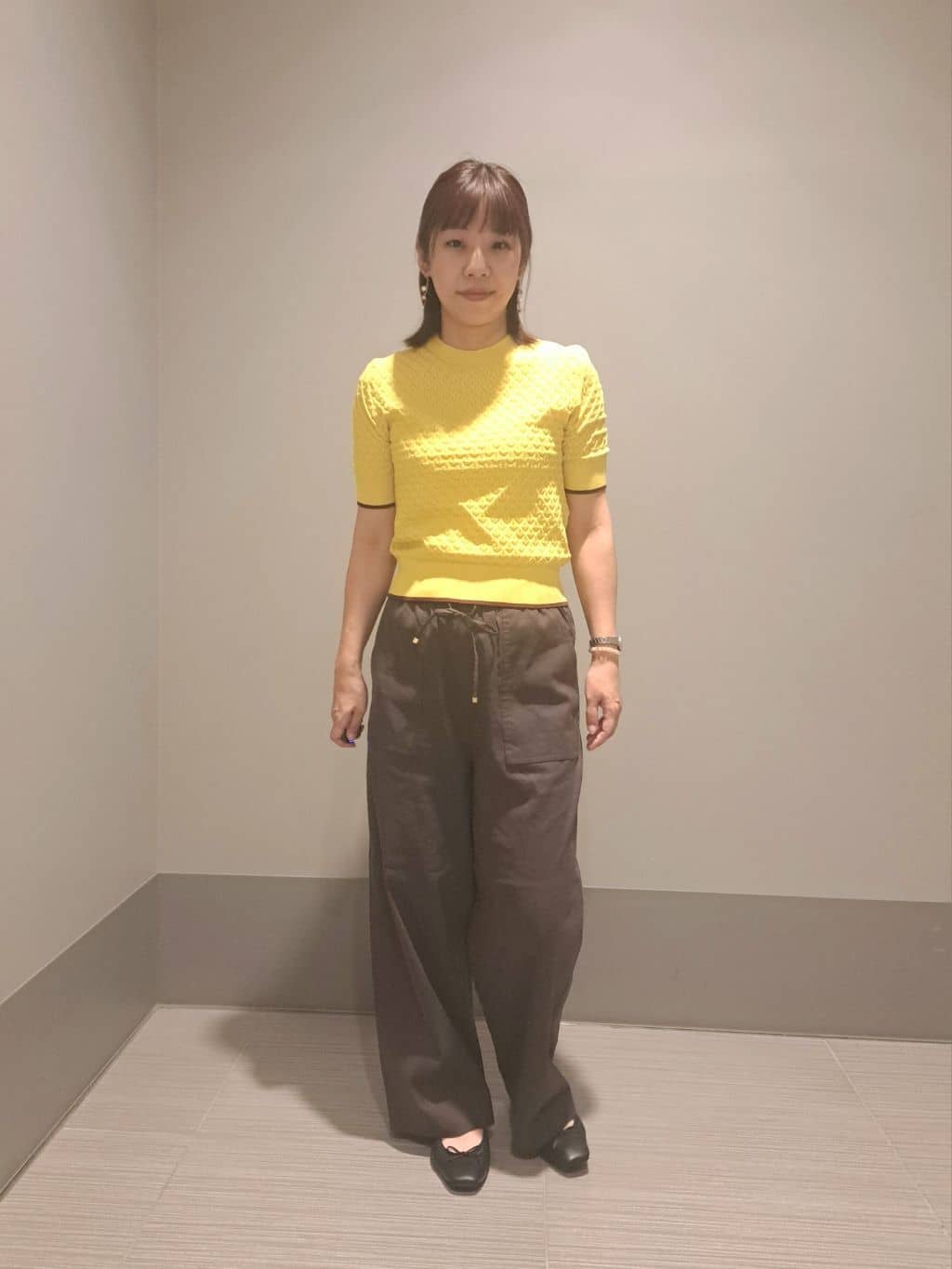 Takahashiさんの「DRESSTERIOR｜◆ソフトレザーバレエシューズ」を使ったコーディネート