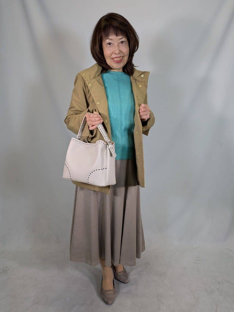 k.kazunoさんの「Reflect｜【選べる8色／スカートにもパンツにも◎】ウール混ボートネックニット」を使ったコーディネート