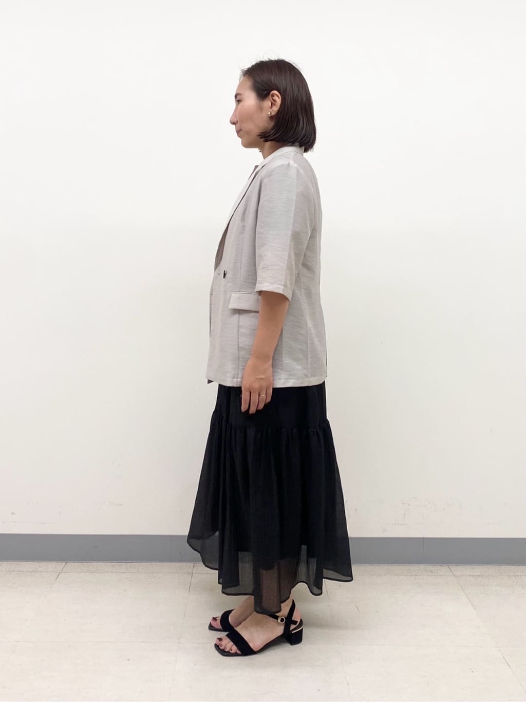 YUKARIさんの「INDIVI｜ライトダブルジャケット」を使ったコーディネート