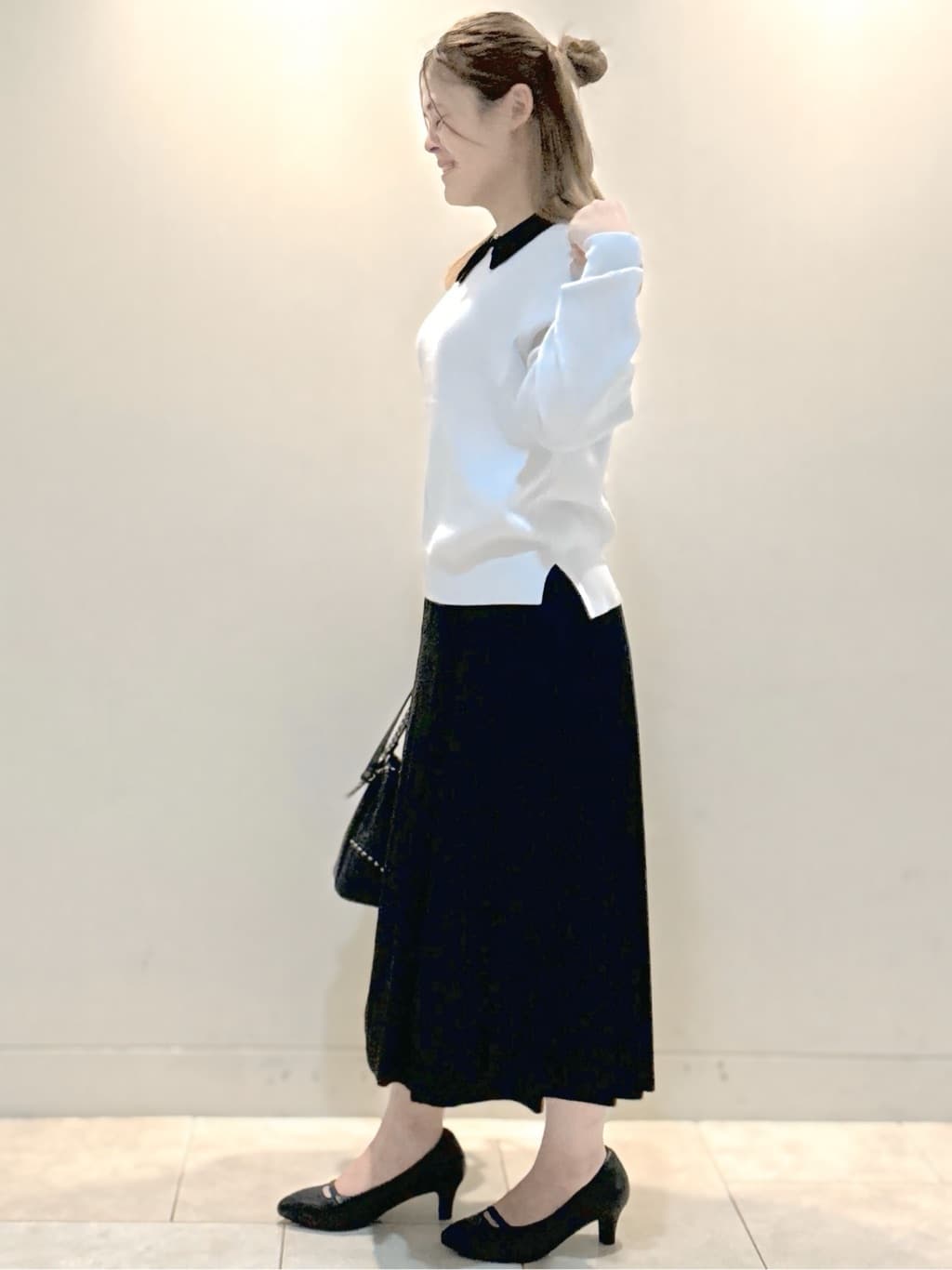 S&auml;K&iuml;さんの「Reflect｜【コーディネートのポイントに◎】パール調ボタン&times;レース付け衿」を使ったコーディネート