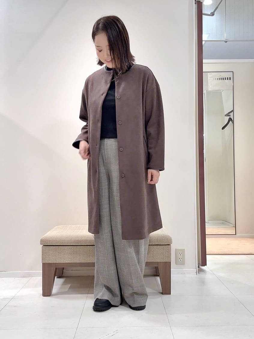 YUIさんの「UNTITLED｜【アンサンブル可/六分袖/洗える】ウールシルクニット」を使ったコーディネート