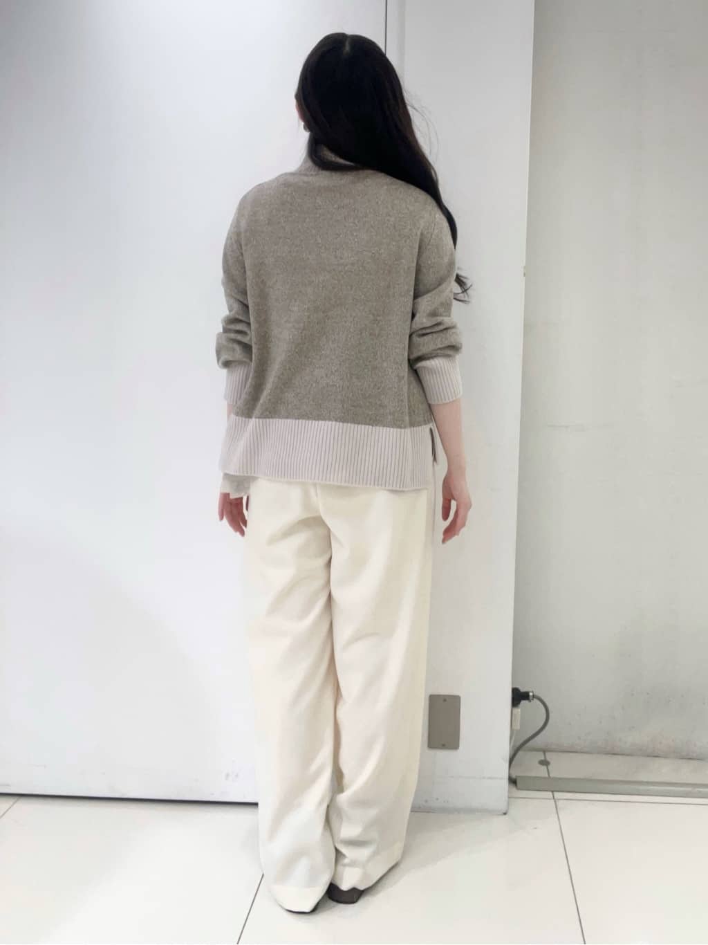 moeさんの「UNTITLED｜【8色展開/洗える】ウールカシミヤ ハイネックニット」を使ったコーディネート