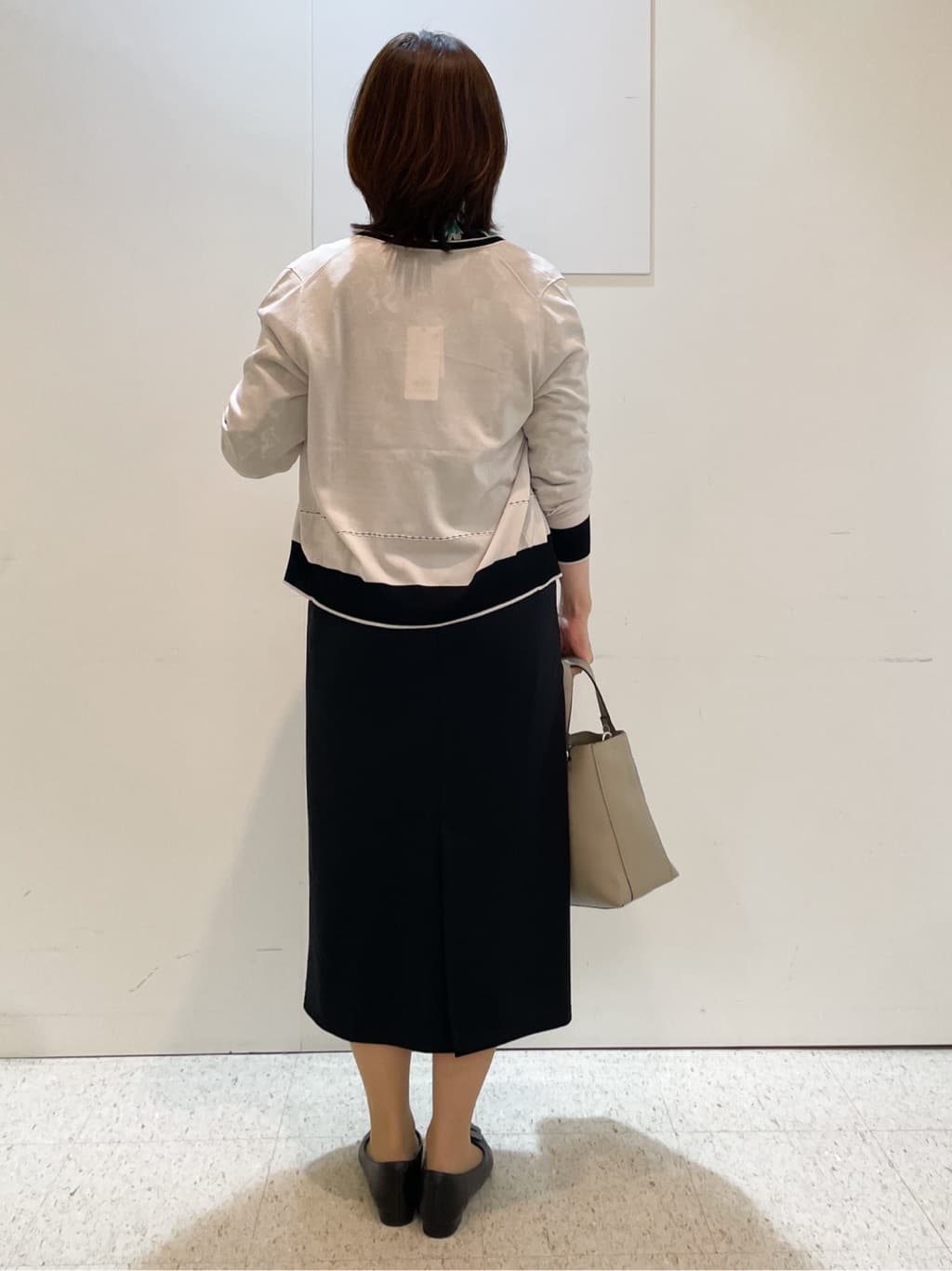 めいさんの「Reflect｜【WEB先行カラーあり／手洗い可／アンサンブル可】バイカラーカーディガン」を使ったコーディネート
