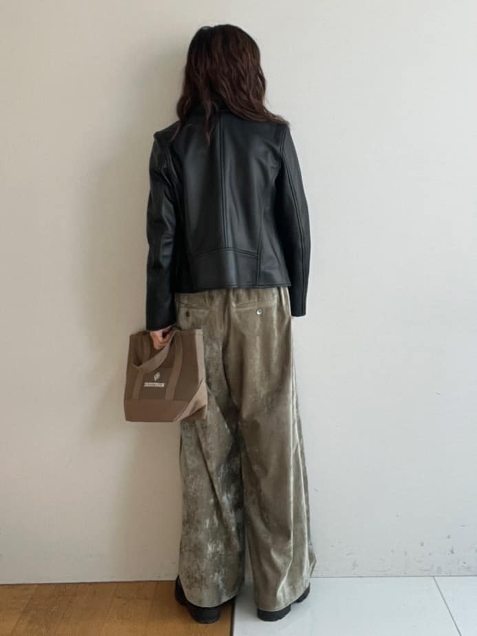 misaさんの「DRESSTERIOR｜【本革】レザーダブルライダース」を使ったコーディネート