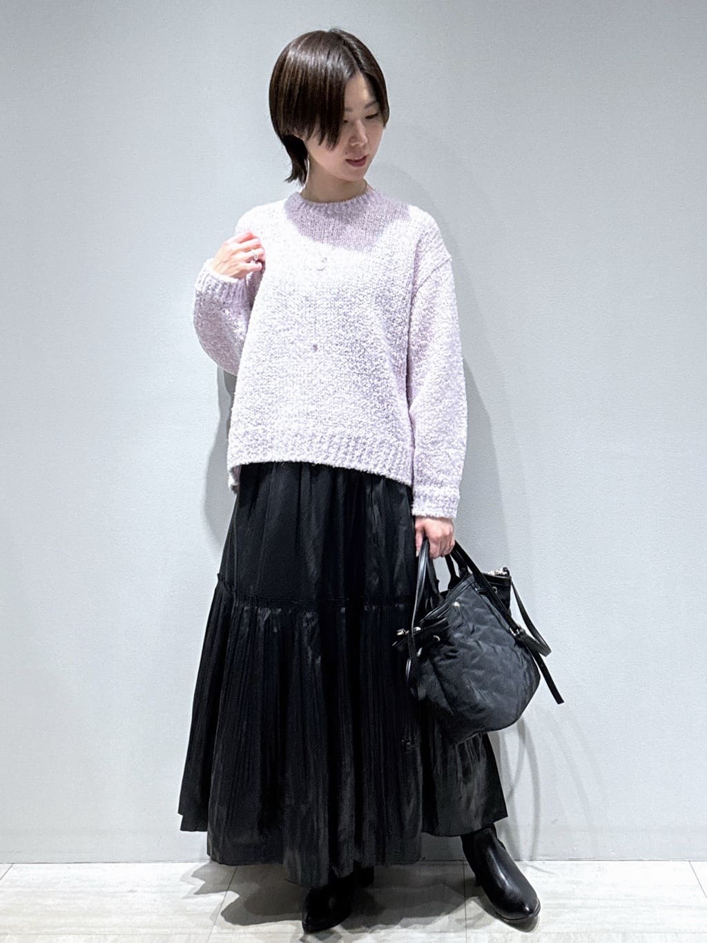 まちこさんの「Reflect｜【気軽な羽織に◎】中綿キルティングショートコート」を使ったコーディネート
