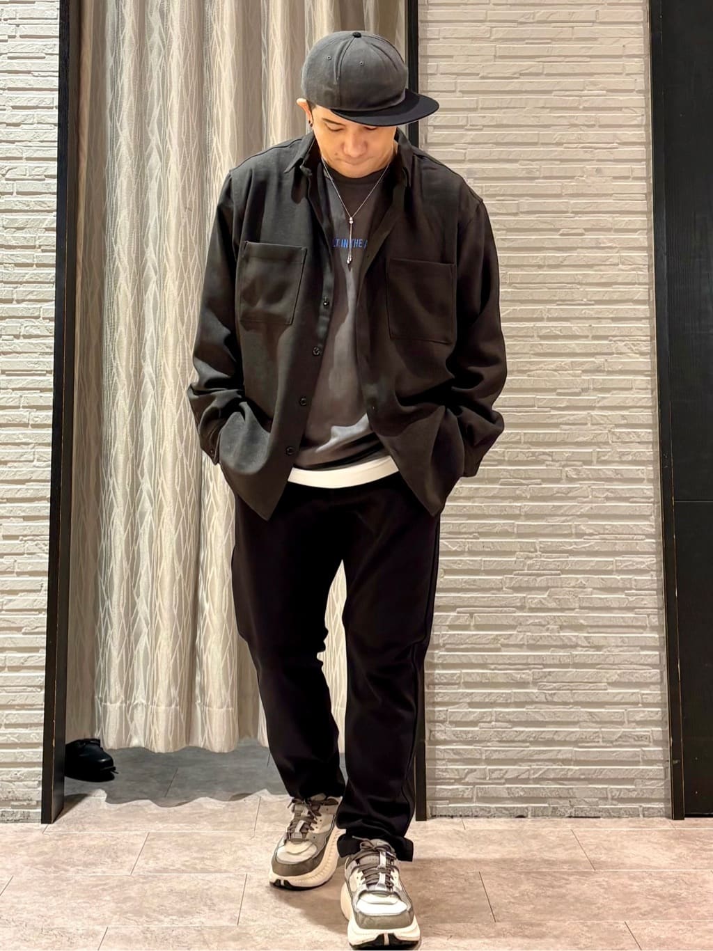 Pーyamaさんの「THE SHOP TK｜スエード フォトプリントスウェット 【洗濯機OK】」を使ったコーディネート