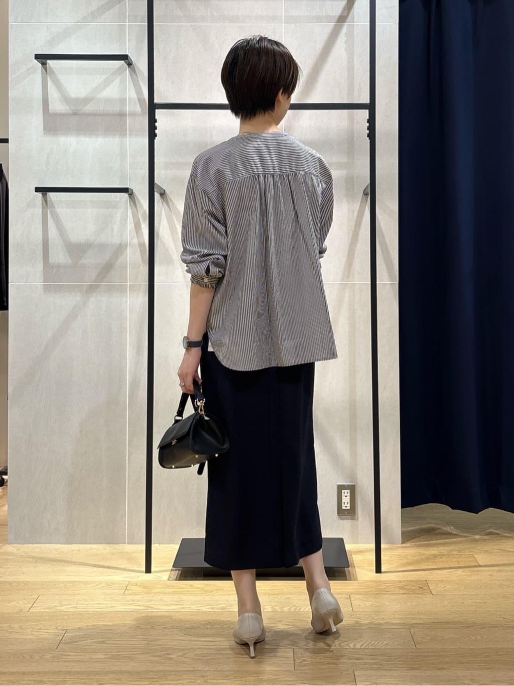kanaeさんの「INDIVI｜【洗える】胸元タックフリル長袖ブラウス」を使ったコーディネート