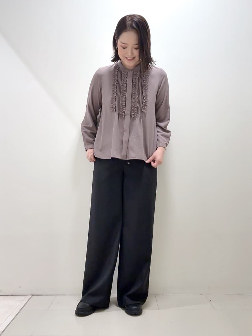 YUIさんの「UNTITLED｜【アンサンブル可/洗える/ボタンなし】シルクウールカシミヤ 着流しカーディガン」を使ったコーディネート
