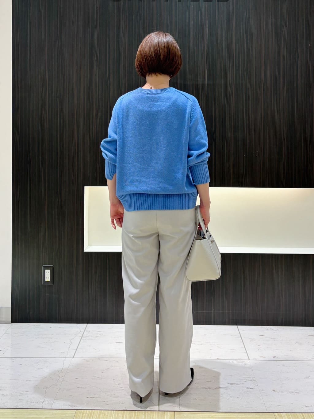Satoさんの「UNTITLED｜◆【洗える/体型カバー】コットンウールプルオーバーニット」を使ったコーディネート
