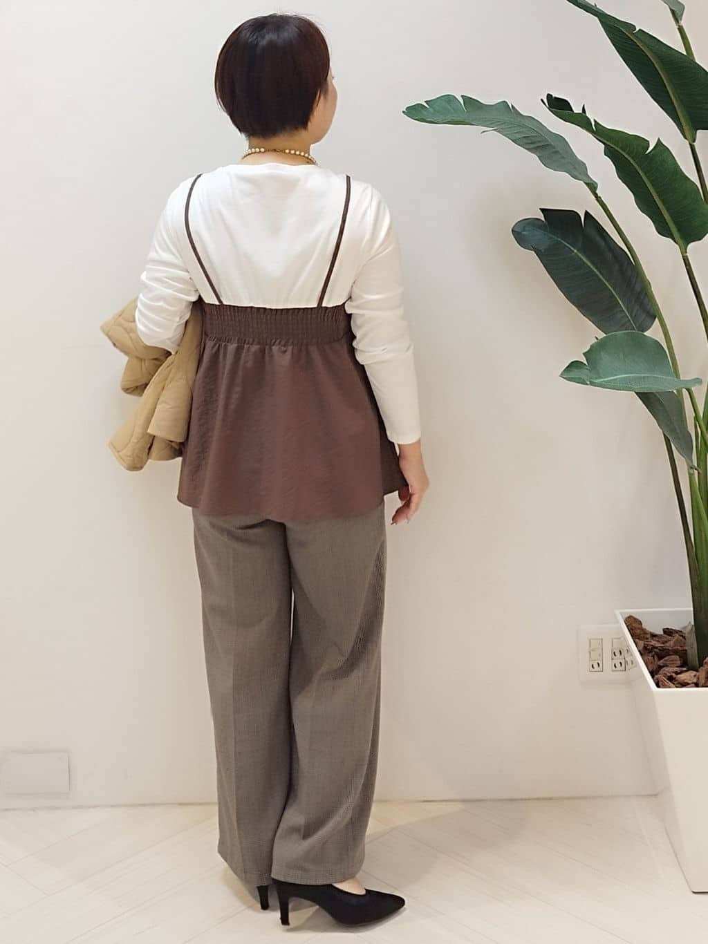 s u g iさんの「UNTITLED｜【洗える/ゆったりシルエット】ビスチェドッキング　プルオーバー」を使ったコーディネート