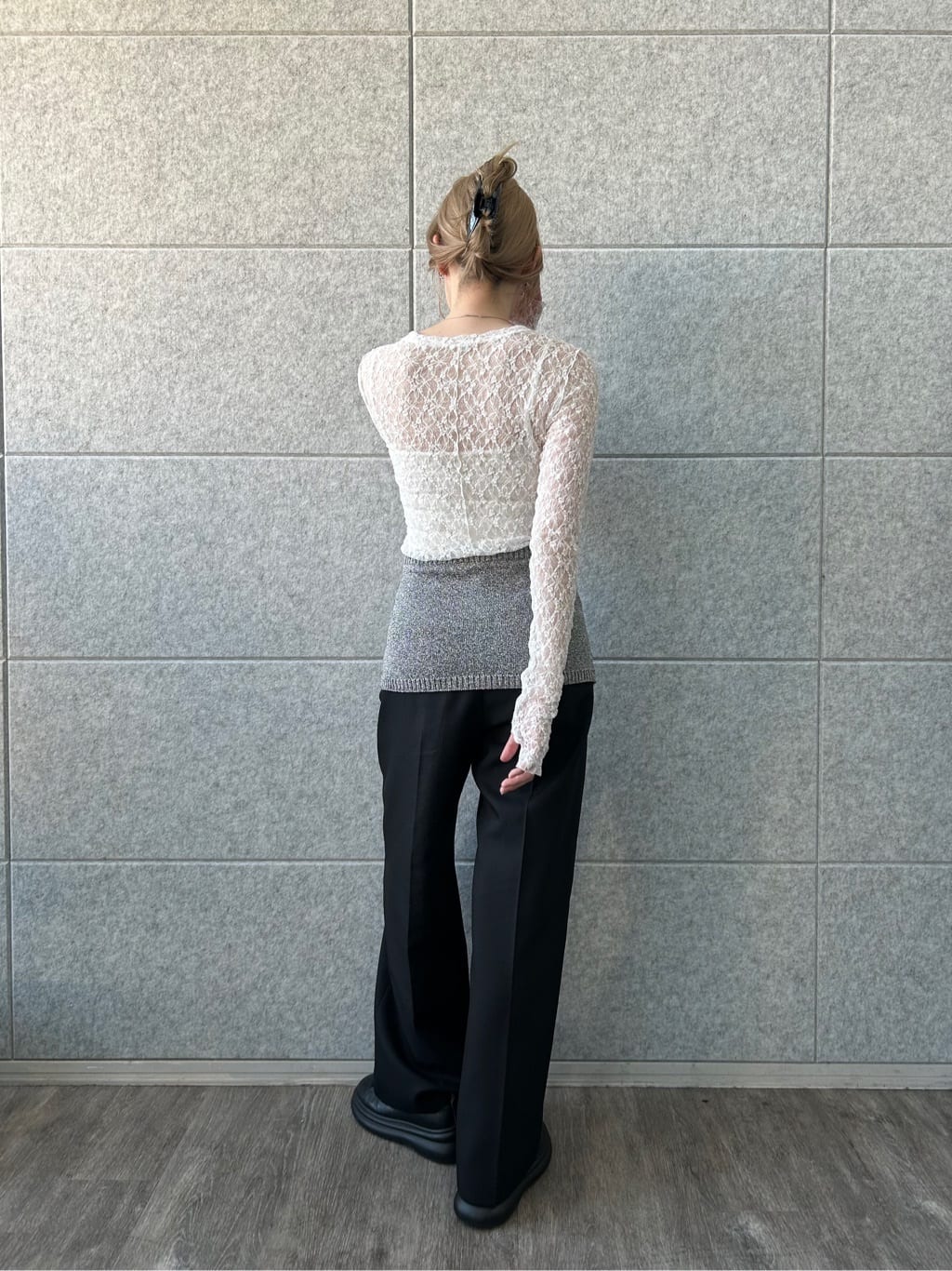 honoka Aさんの「CODE A｜【Re】stretch lace tops」を使ったコーディネート