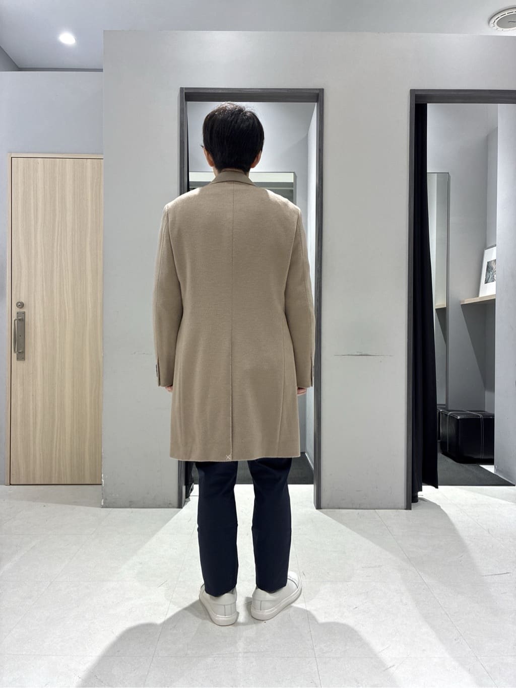 わいずみさんの「TAKEO KIKUCHI｜カシミヤブレンド ビーバー調チェスターコート」を使ったコーディネート
