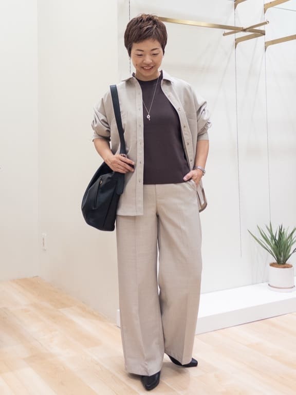 シュウコさんの「grove｜【カセット服】ダブルブレストテーラードジャケット」を使ったコーディネート