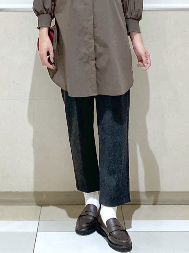 eriko さんの「Dessin｜【洗える】ラグランスリーブチュニックシャツ」を使ったコーディネート