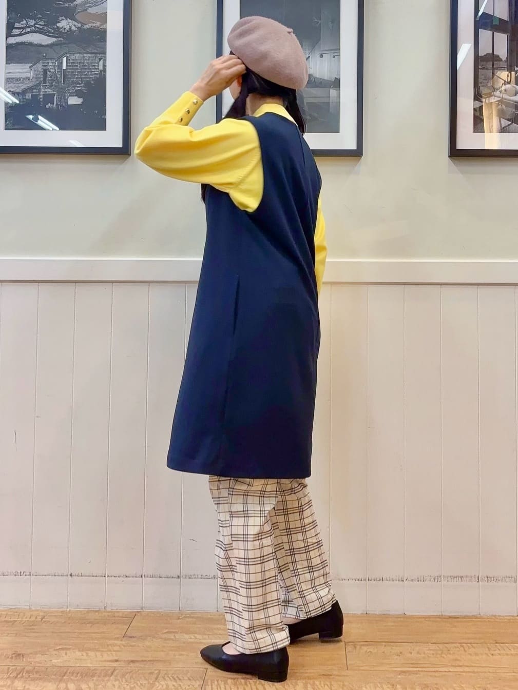 ゆうさんの「SHOO･LA･RUE｜【洗濯機可/セットアップ可/S-3L】きちんと楽に。カットジョーゼット ロングジレ」を使ったコーディネート
