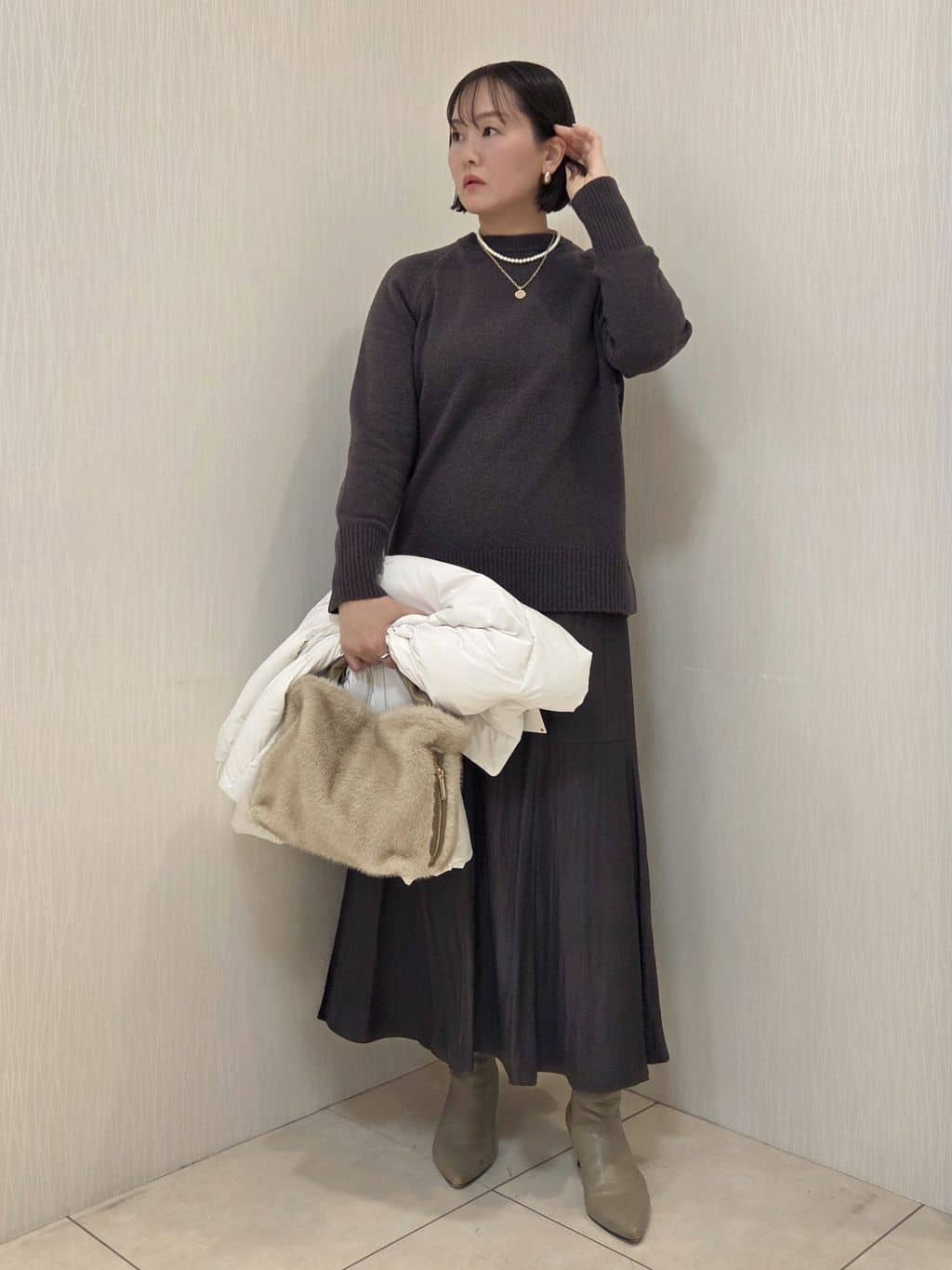 naokoさんの「UNTITLED｜【トレンド/撥水機能/防寒】ショートダウンコート」を使ったコーディネート