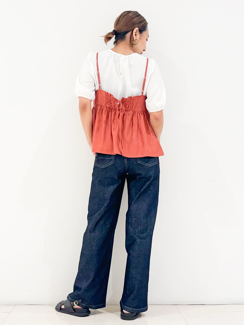 yuuco.さんの「grove｜【SOMETHING&times;grove別注】LISAWIDE DENIM PANTS」を使ったコーディネート