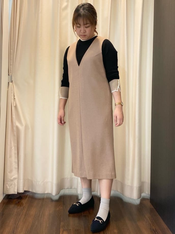 Ayaさんの「UNTITLED｜◆【アンサンブル可能/6色展開】スパンレーヨン プルオーバーニット」を使ったコーディネート