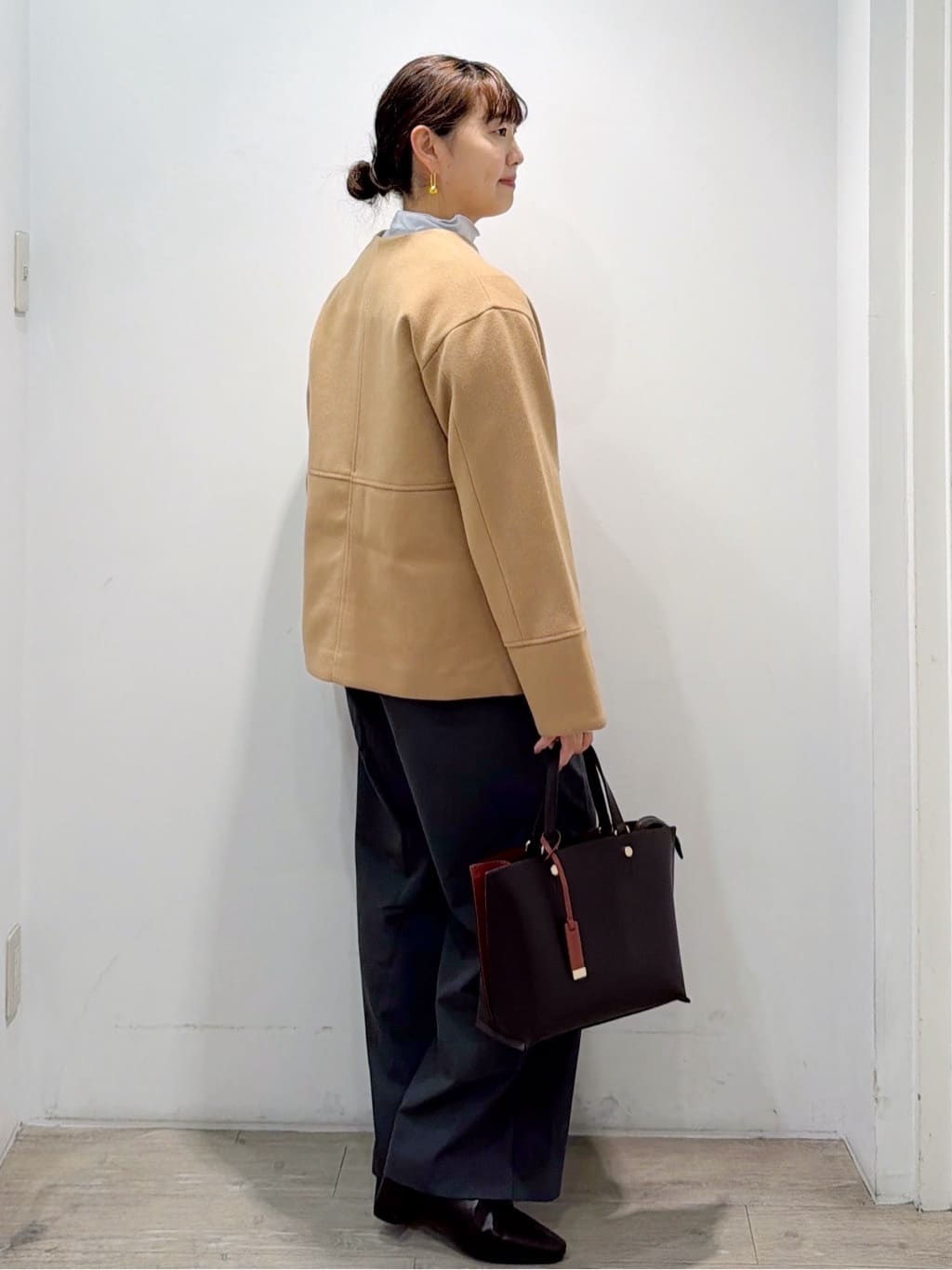 sumicaさんの「OPAQUE.CLIP｜シアーハイネックトップス【洗濯機OK】」を使ったコーディネート