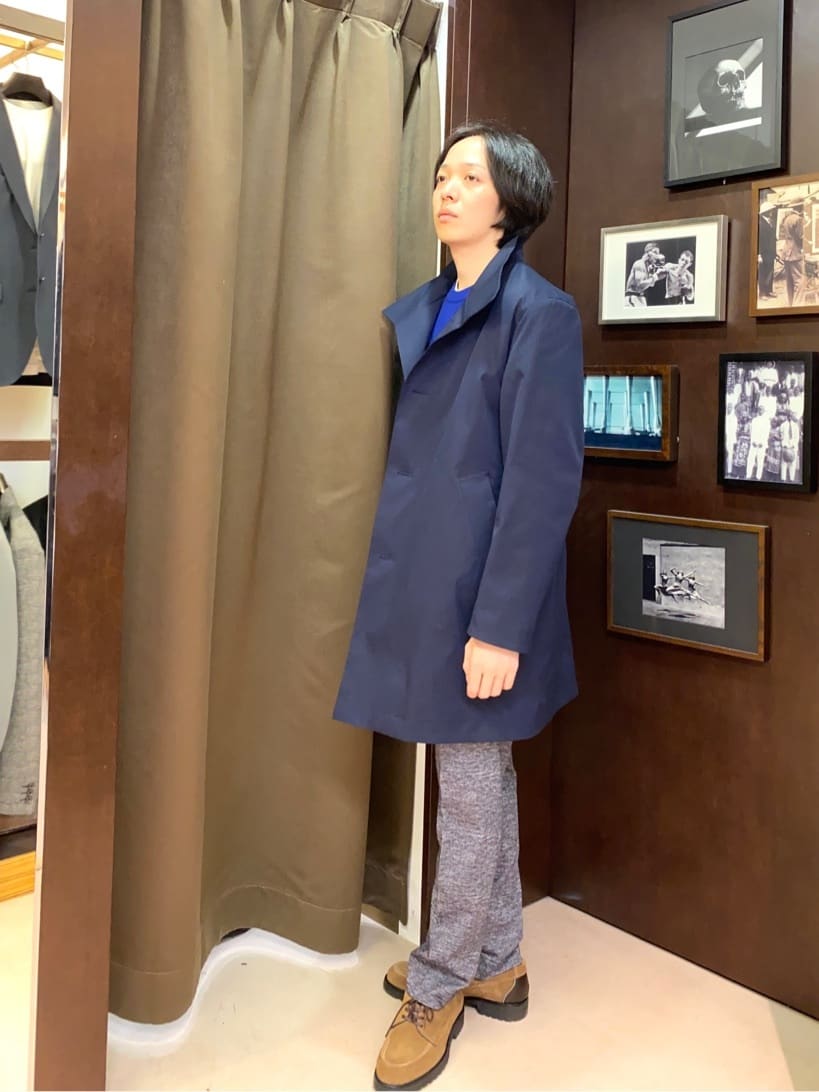 コバヤシさんの「TAKEO KIKUCHI｜【ONOFF対応】TRダブルニット ストレッチパンツ」を使ったコーディネート