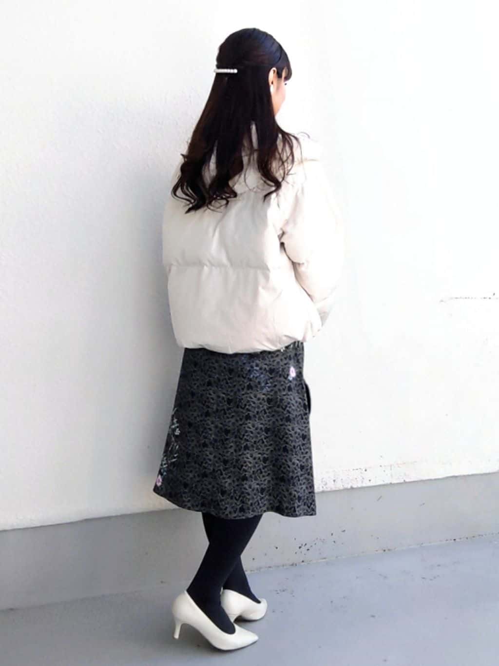 keinaさんの「SunaUna｜【プリーツレイヤードピュアダウン】」を使ったコーディネート