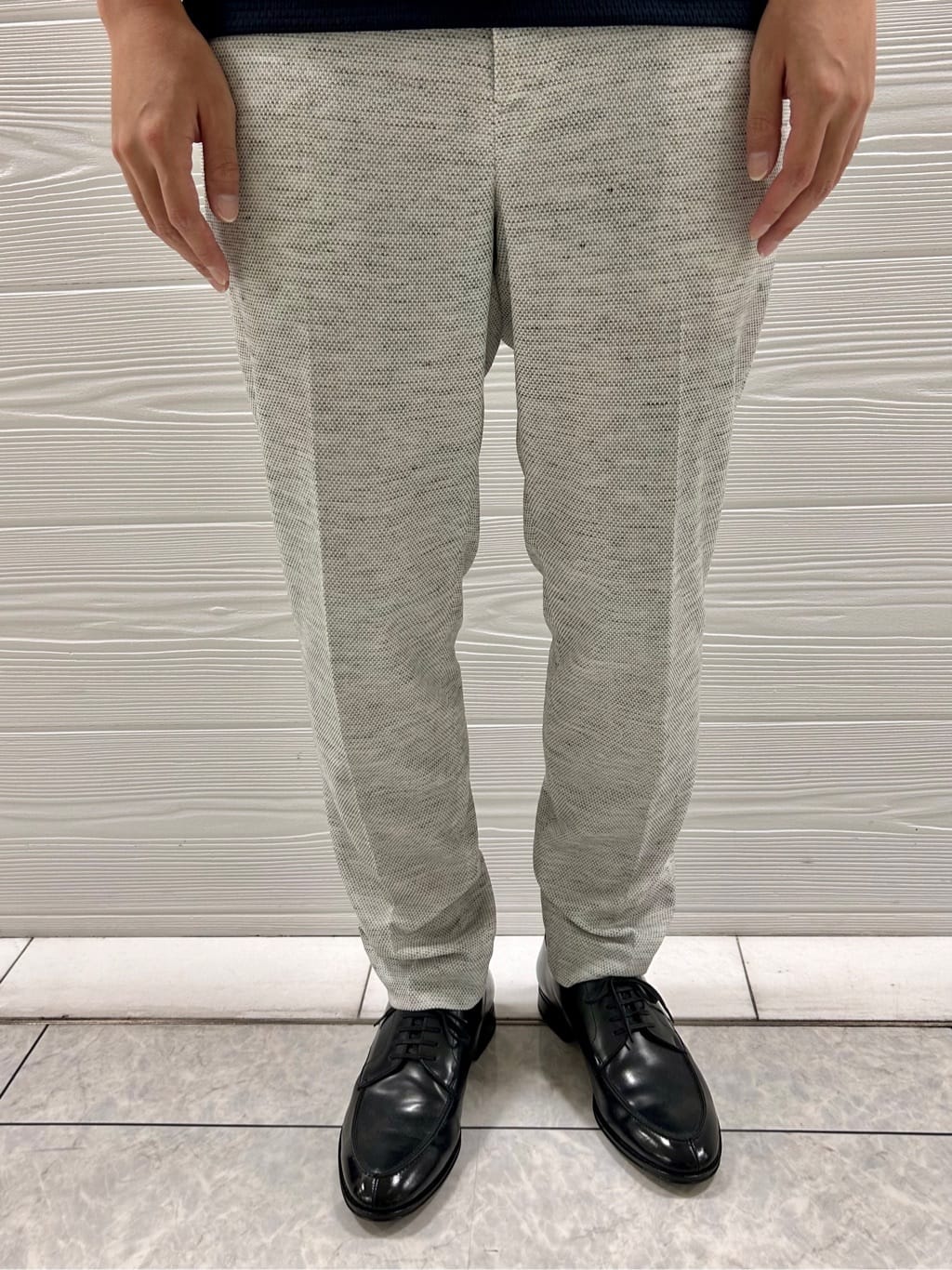 すーさんの「TAKEO KIKUCHI｜【尾州織】リネンブレンド メッシュパンツ」を使ったコーディネート