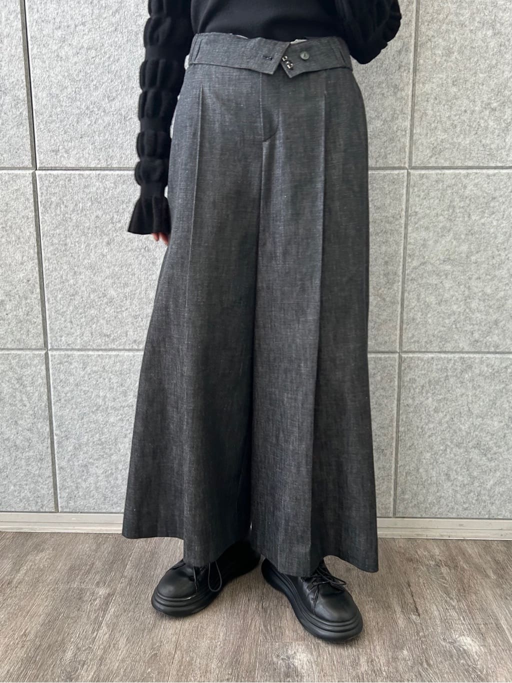 honoka Aさんの「CODE A｜gathered sleeves knit」を使ったコーディネート