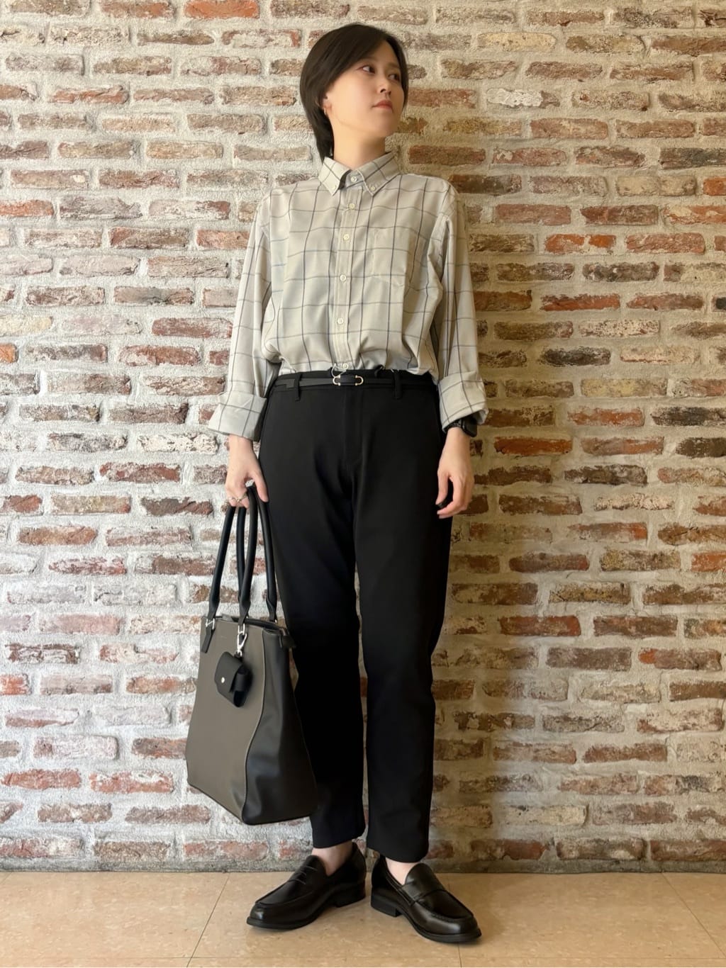 しばさんの「THE SHOP TK｜ドレスクールシャツ　【イージーケア/通気性/速乾】」を使ったコーディネート