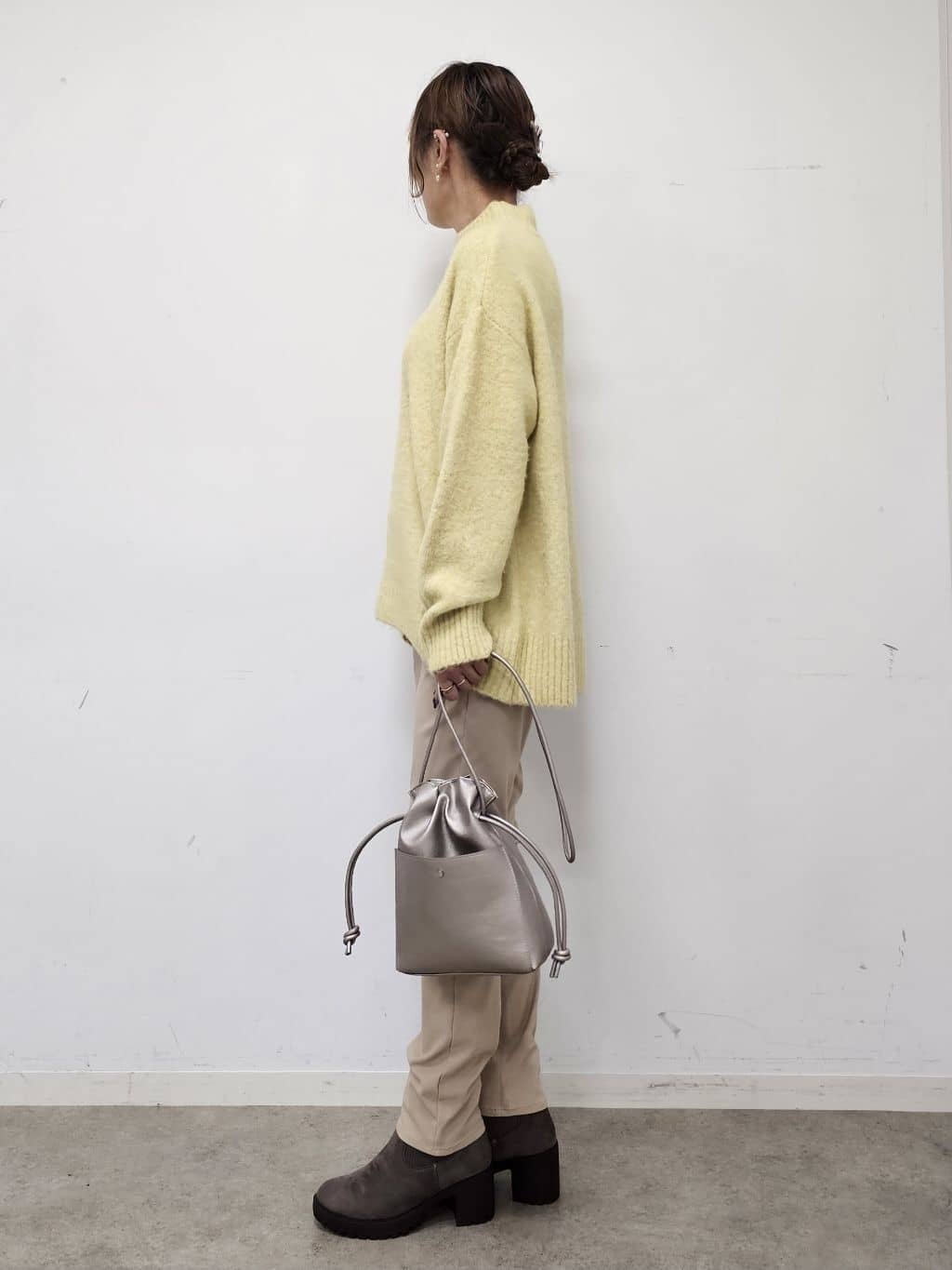 ゆゆさんの「SHOO･LA･RUE｜【洗濯機可/S-LL】インせず着られる ふわふわハイネックニット」を使ったコーディネート