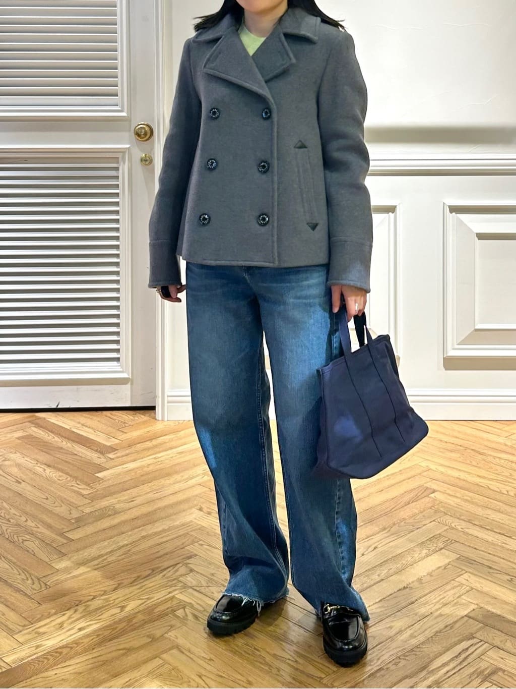 cocoさんの「DRESSTERIOR｜◆ウォッシャブルコットンカシミヤプルオーバーニット」を使ったコーディネート