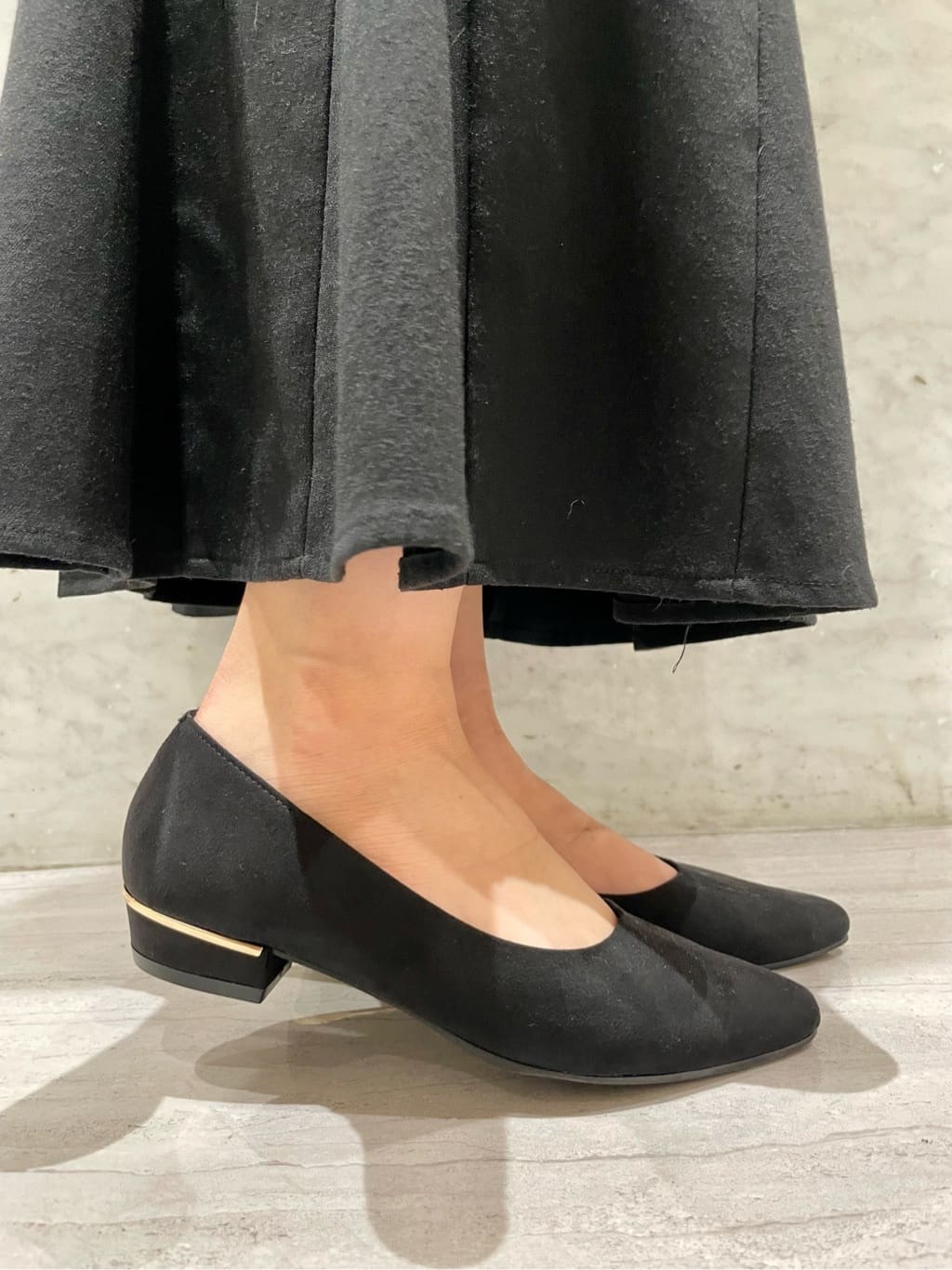 manamiさんの「ESPERANZA｜《定番》晴雨兼用クッションフラットパンプス」を使ったコーディネート