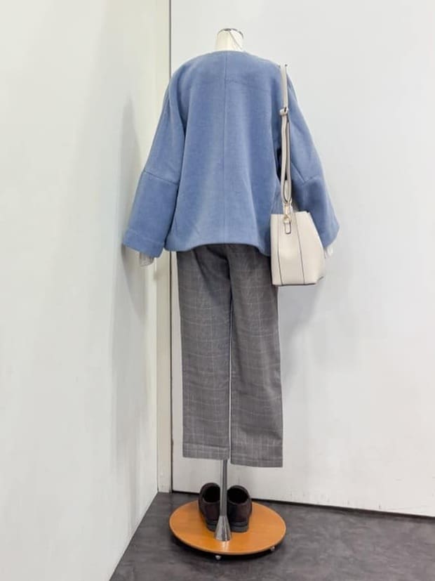 yukariさんの「grove｜【ウール混】軽やかに羽織れるショートコート」を使ったコーディネート