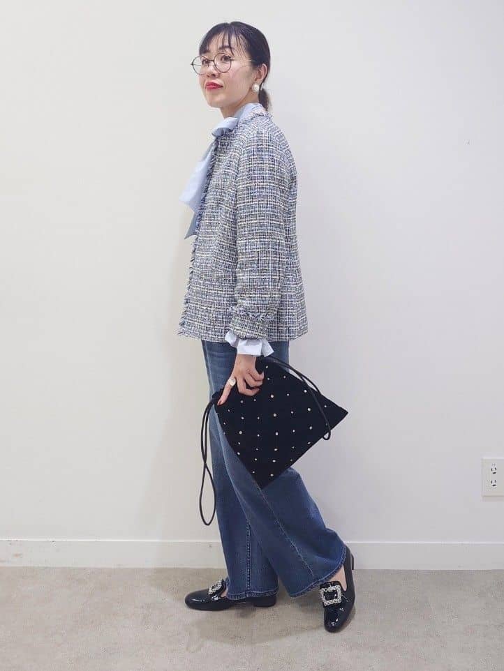 MUTSUKOさんの「UNTITLED｜【仕事着/スーツ】ファンシーツイード ジャケット」を使ったコーディネート