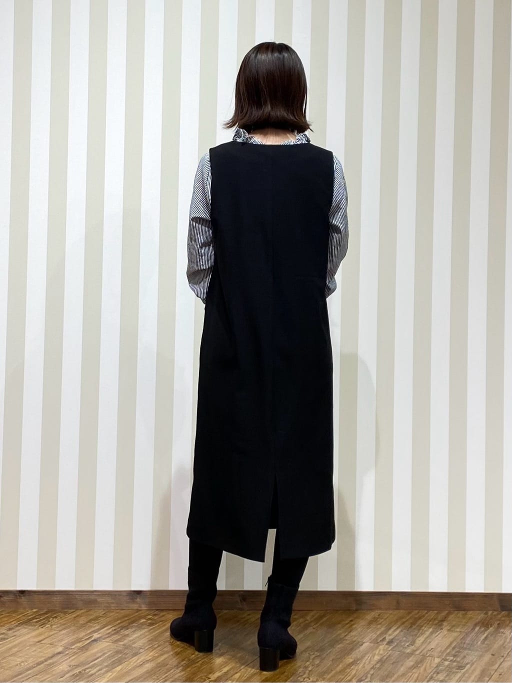SAOさんの「SHOO･LA･RUE｜起毛ニットブーツ」を使ったコーディネート