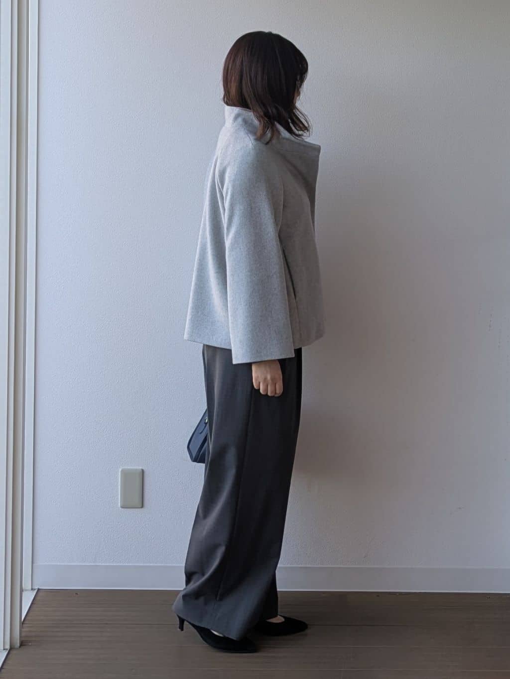 なみきさんの「UNTITLED｜【着回しが効く／オンオフアウター】ウールショートコート」を使ったコーディネート