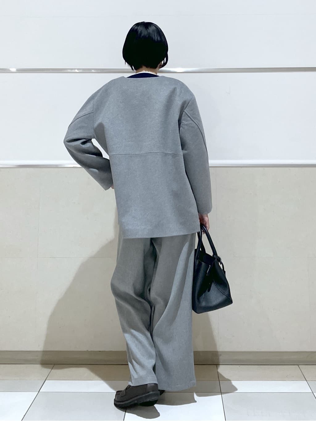 eriko さんの「Dessin｜ウール混クルーネックコート」を使ったコーディネート