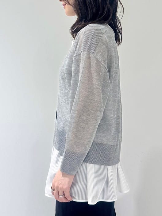そんさんの「INDIVI｜【洗える／レイヤードにも活躍】ペプラムインナートップス」を使ったコーディネート
