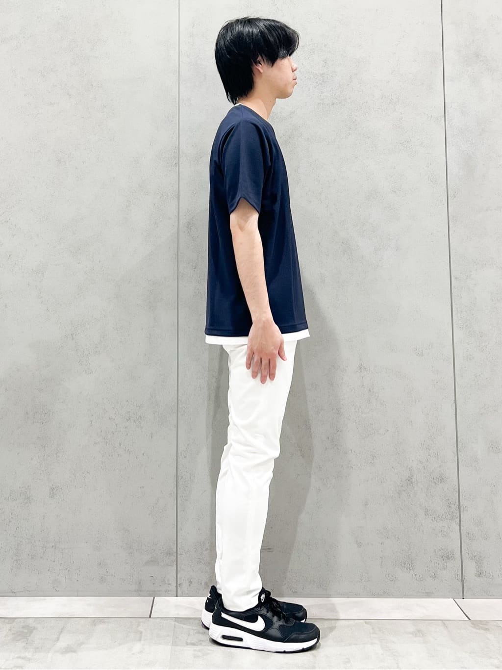 SHI-MAさんの「THE SHOP TK｜ツイルキーネック 半袖Tシャツ 接触冷感/洗濯機OK」を使ったコーディネート