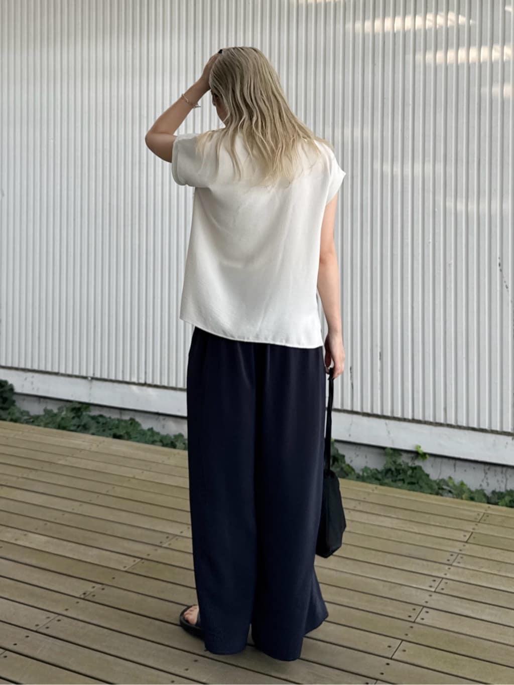 omaさんの「THE SHOP TK｜◆アソートプリントTシャツ【防シワ／接触冷感／UV／洗濯機OK】」を使ったコーディネート