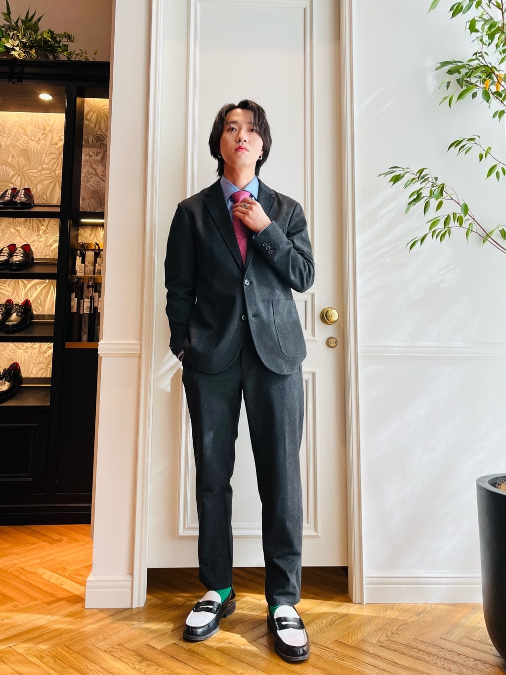 kaminaga さんの「DRESSTERIOR｜100／2 ワイドカラーシャツ」を使ったコーディネート