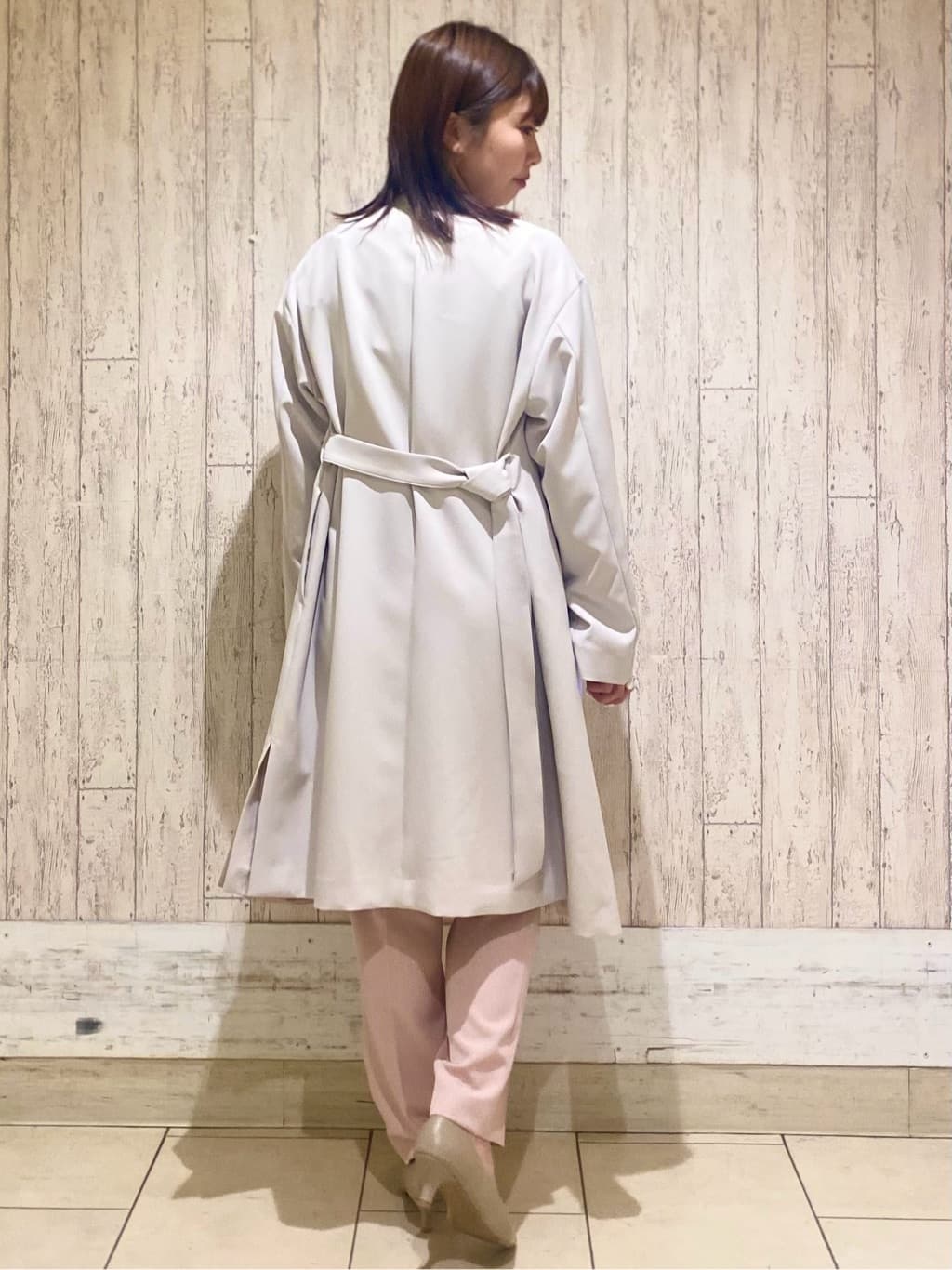 KARENさんの「index｜◆ウエスト折り返しテーパードパンツ【洗濯機洗い可／防シワ】」を使ったコーディネート